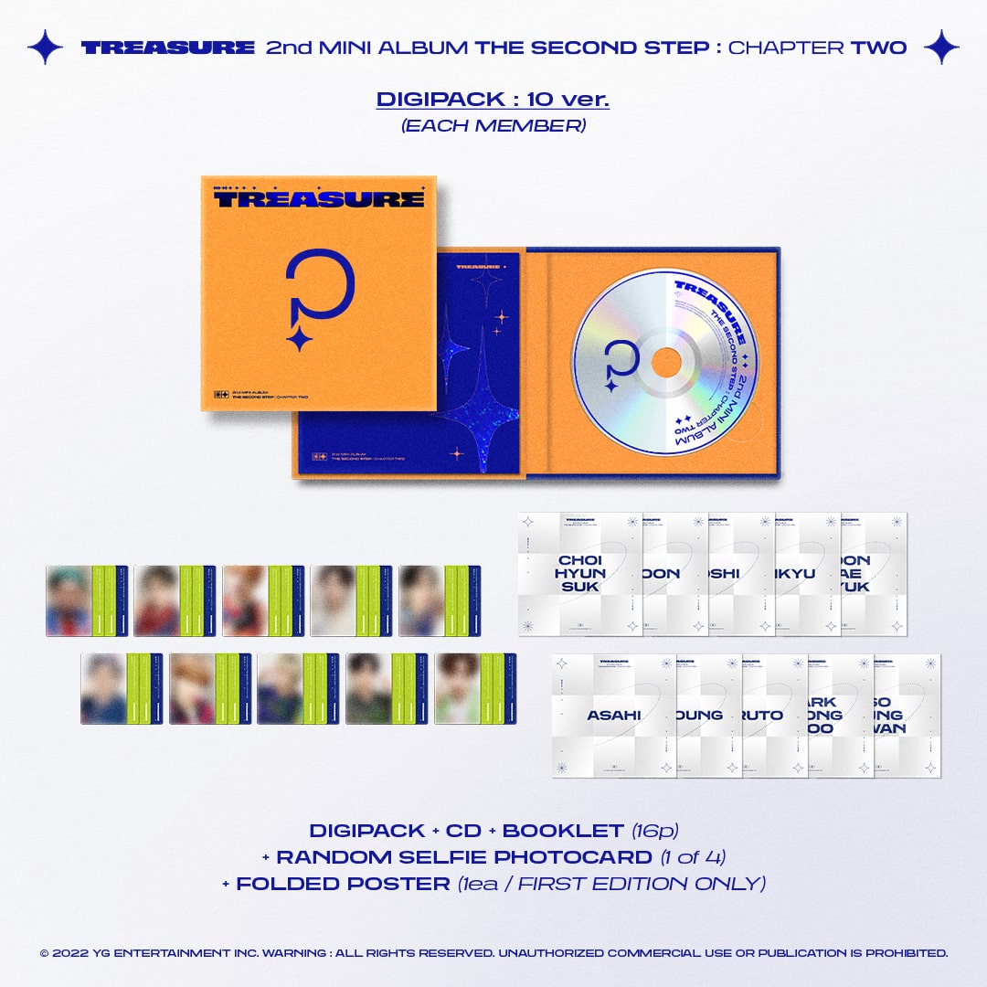 TREASURE Mini Album Vol. 2 - THE SECOND STEP : CHAPTER TWO] (DIGIPACK Ver.)