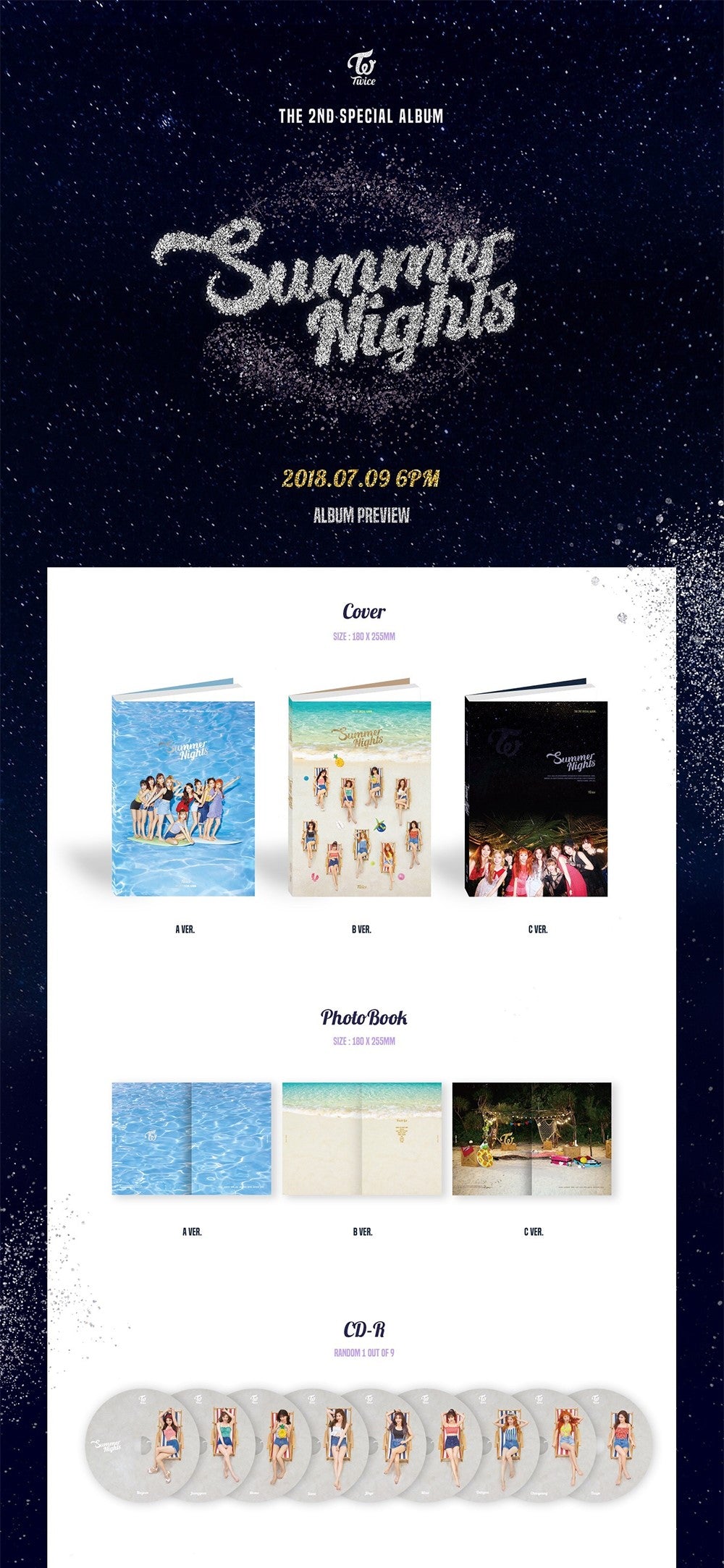 Twice Special Album Vol. 2 - Summer Nights (Random)