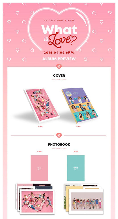 Twice Mini Album Vol. 5 - WHAT IS LOVE?﻿ (Random)