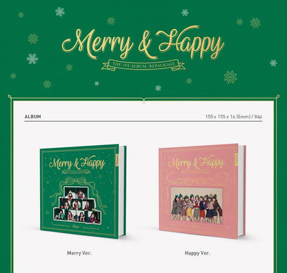 Twice Vol. 1 (Repackage) - Merry & Happy (Random)﻿