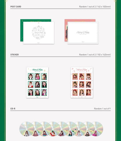 Twice Vol. 1 (Repackage) - Merry & Happy (Random)﻿