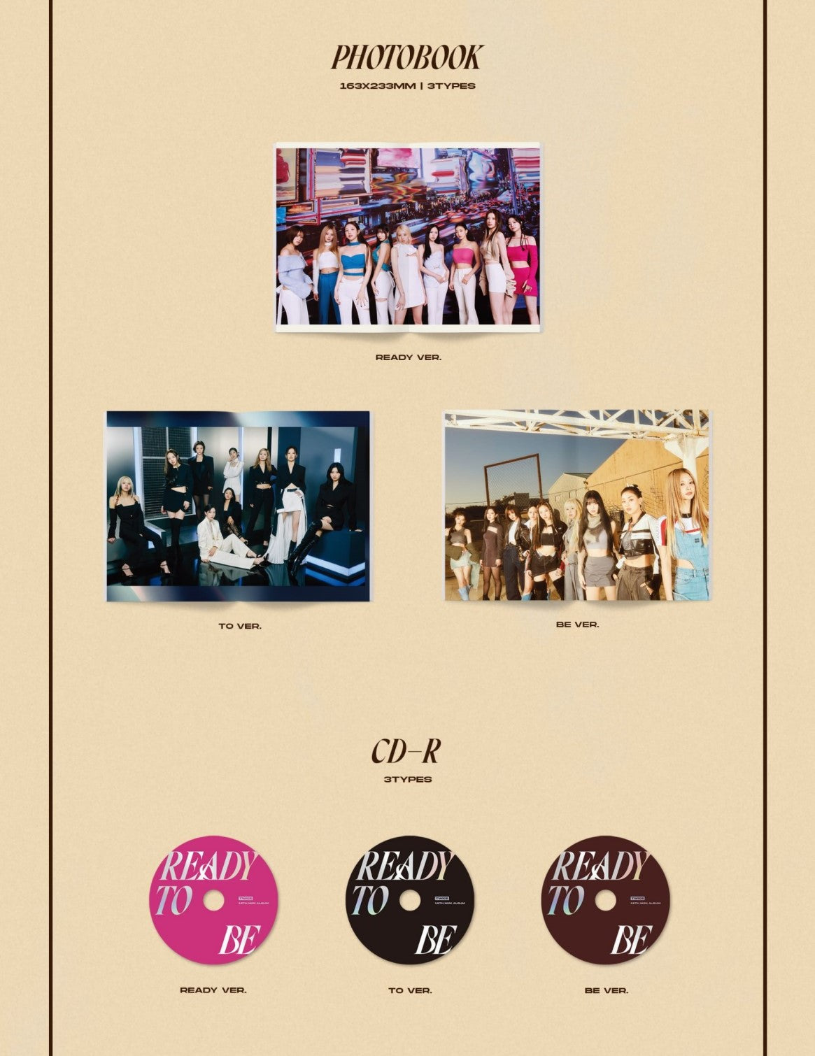 Twice Mini Album Vol. 12 - READY TO BE (Random)