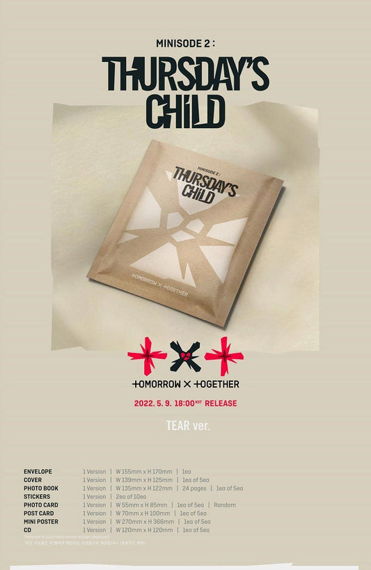 TXT - Minisode 2 : THURSDAY'S CHILD (TEAR Ver.) (Random)