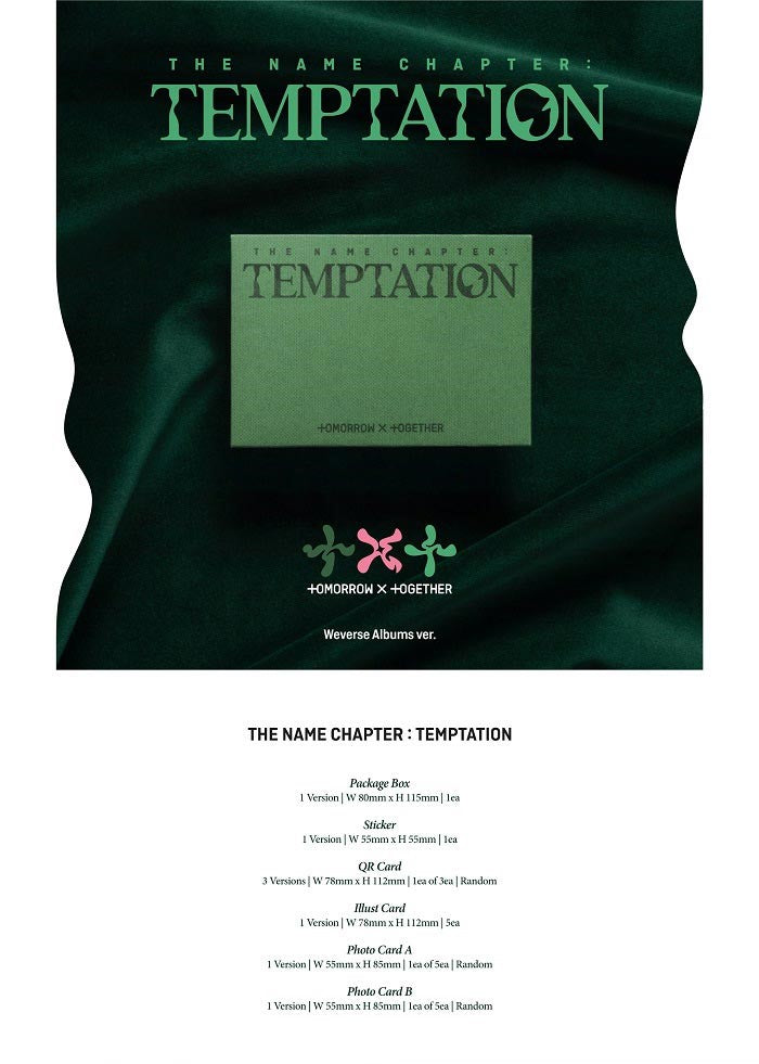 TXT - THE NAME CHAPTER : TEMPTATION (Weverse Albums Ver.)