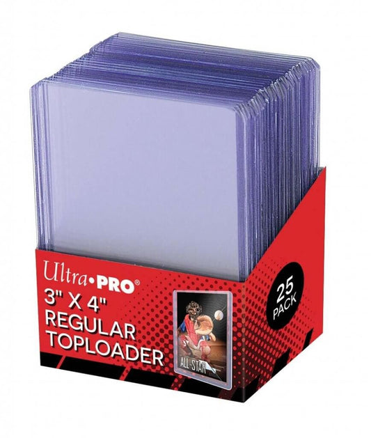 Ultra-Pro 3" x 4" Clear Regular Toploaders 25 pack