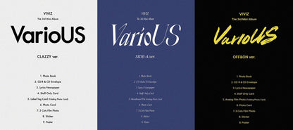 VIVIZ Mini Album Vol. 3 - VarioUS (Photobook Ver.) (Random)