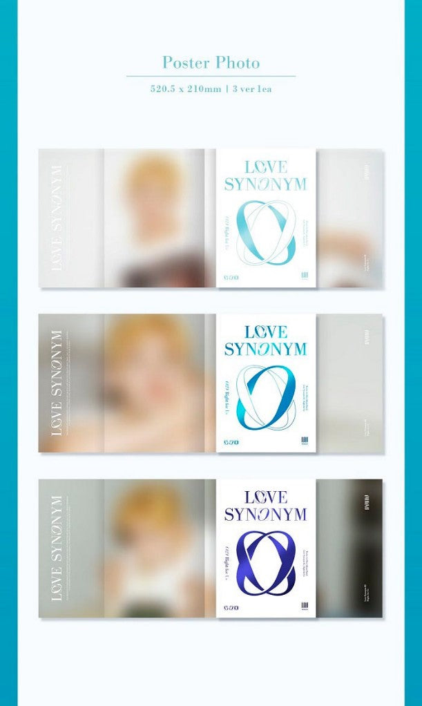 WONHO Mini Album Vol. 1 - LOVE SYNONYM 2. Right for Us (Random)