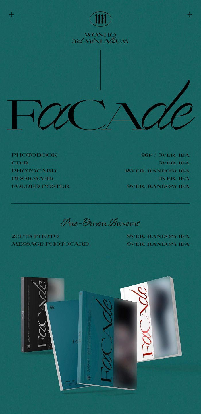 WONHO Mini Album Vol. 3 - FACADE (Random)