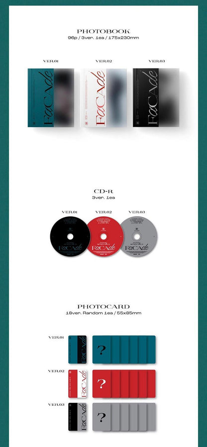 WONHO Mini Album Vol. 3 - FACADE (Random)