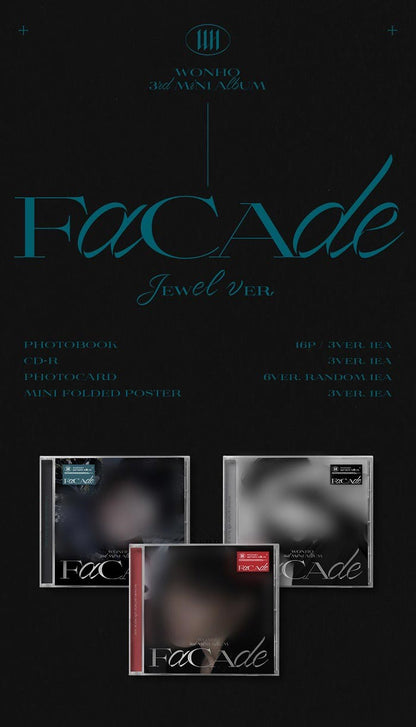 WONHO Mini Album Vol. 3 - FACADE (Jewel Ver.) (Random)