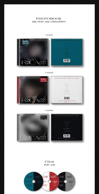 WONHO Mini Album Vol. 3 - FACADE (Jewel Ver.) (Random)
