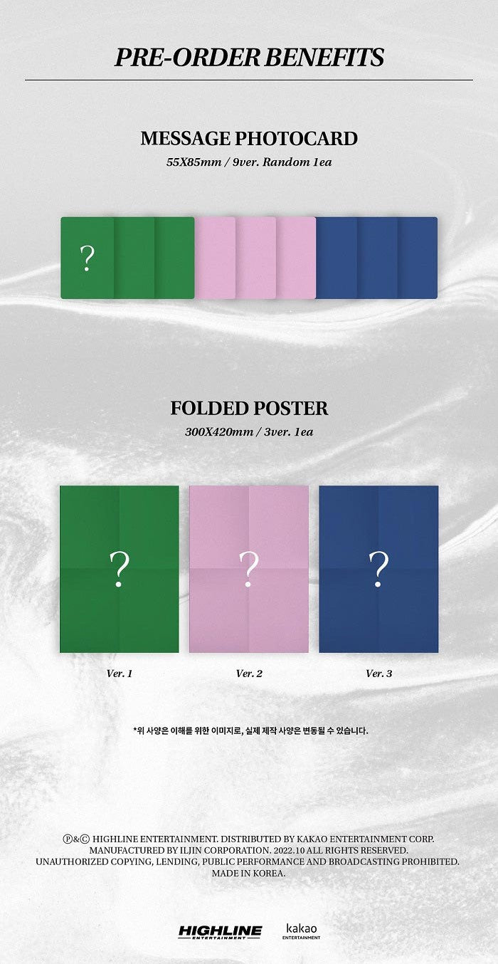 WONHO Single Album Vol. 2 - Bittersweet (Random)
