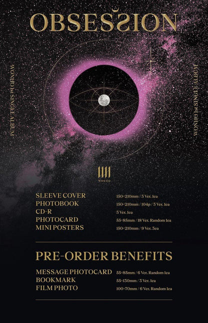 WONHO Single Album Vol. 1 - OBSESSION (Random)