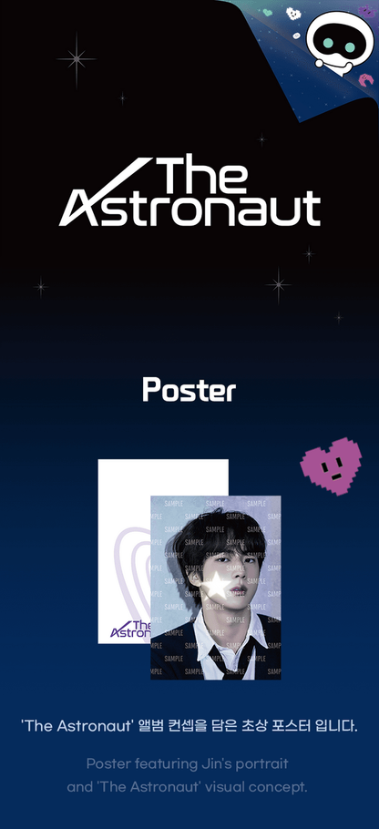 BTS JIN THE ASTRONAUT - Poster