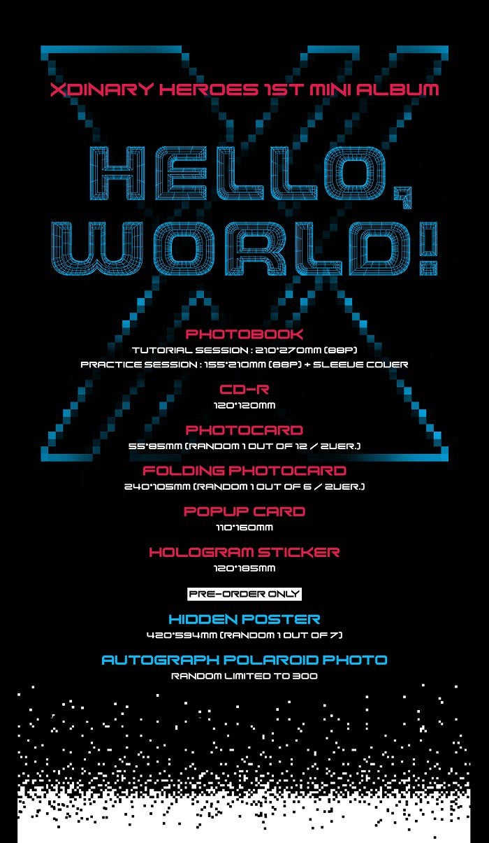 Xdinary-Heroes Mini Album Vol. 1 - Hello, world! (Random)
